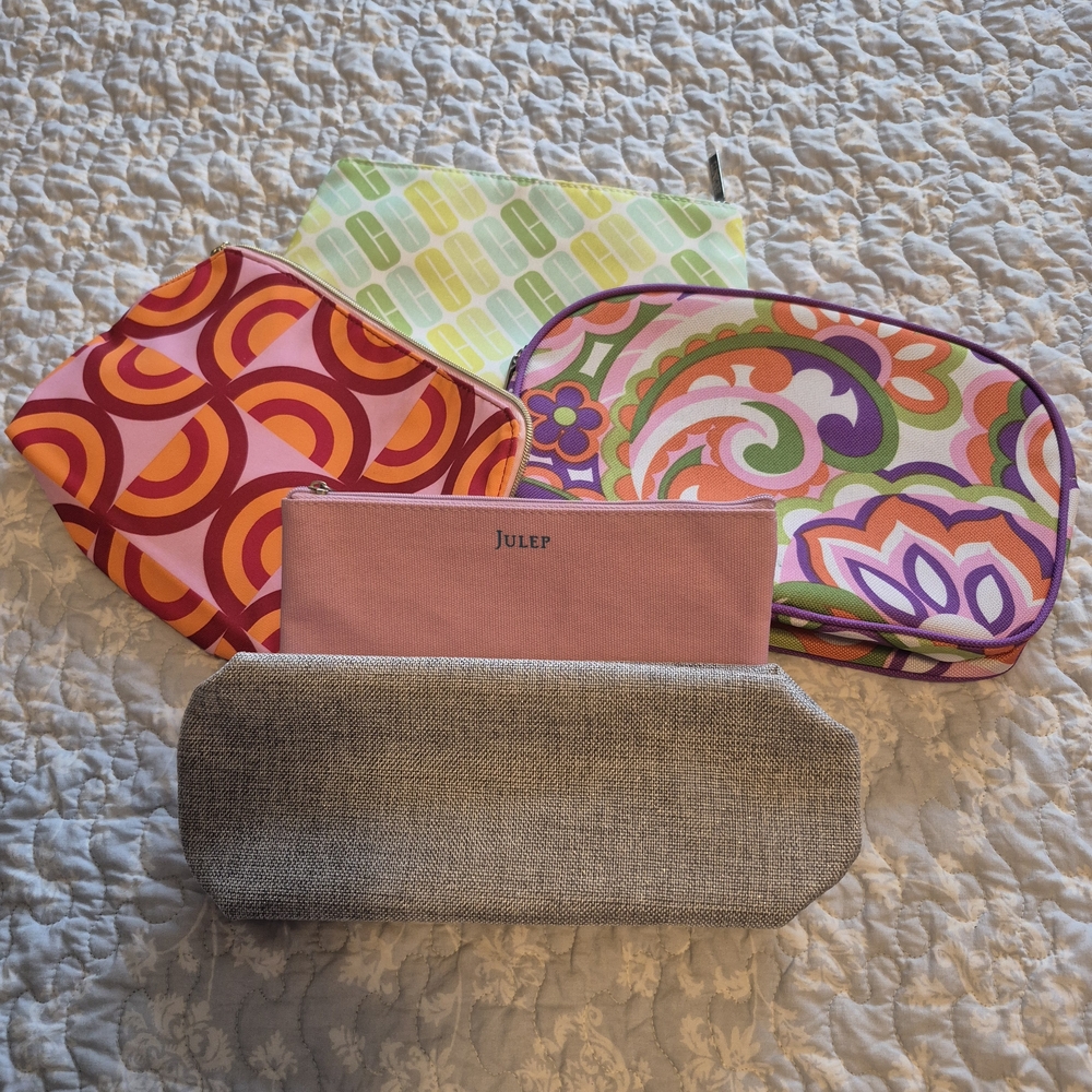Lot Of 5 Cosmetic Cases